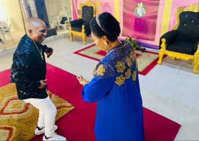 The Bishop and His wife dancing to the glory of God
