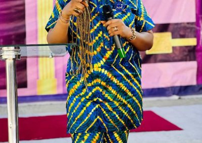 Rev. (Mrs)Vivian Ego Arutere preaching the Word of God in Gods Power