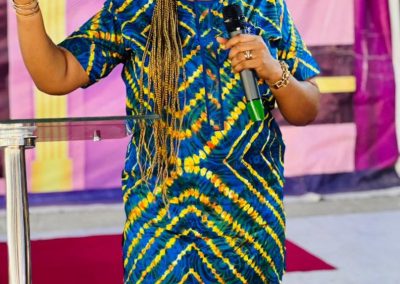 Rev. (Mrs)Vivian Ego Arutere preaching the Word of God in Gods Power